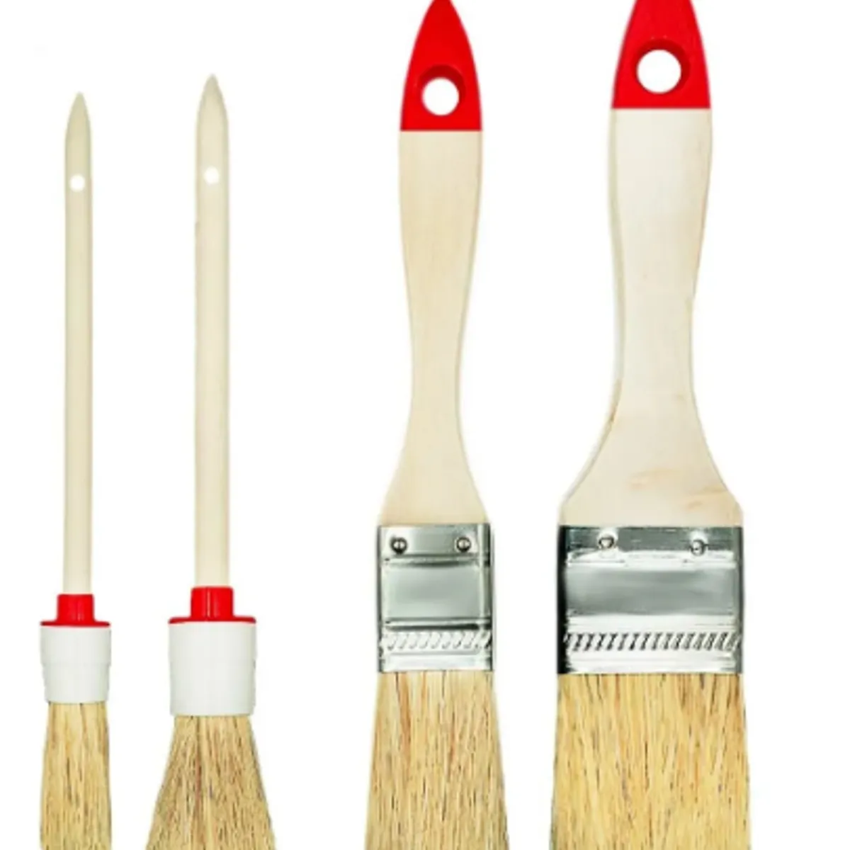 GENERICO - Set De 4 Brochas Para Pintar Paletinas Y Redondas