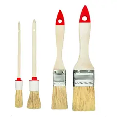 GENERICO - Set De 4 Brochas Para Pintar Paletinas Y Redondas