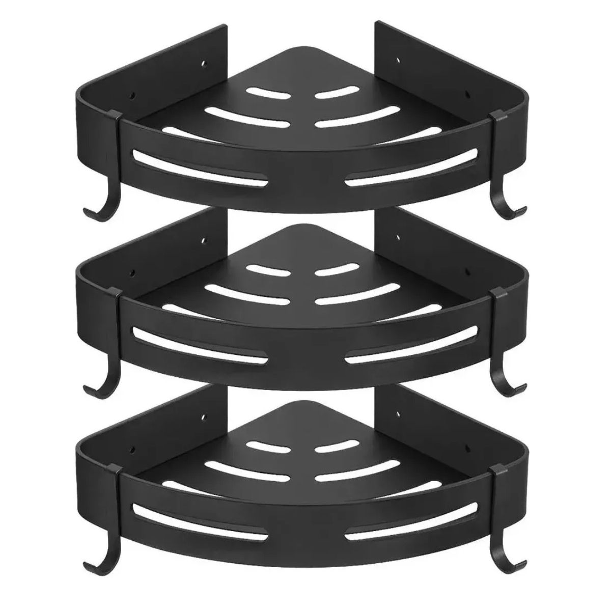 GENERICO - Organizadores Para Duchas Repisa Accesorios Para Baño Negro Labg