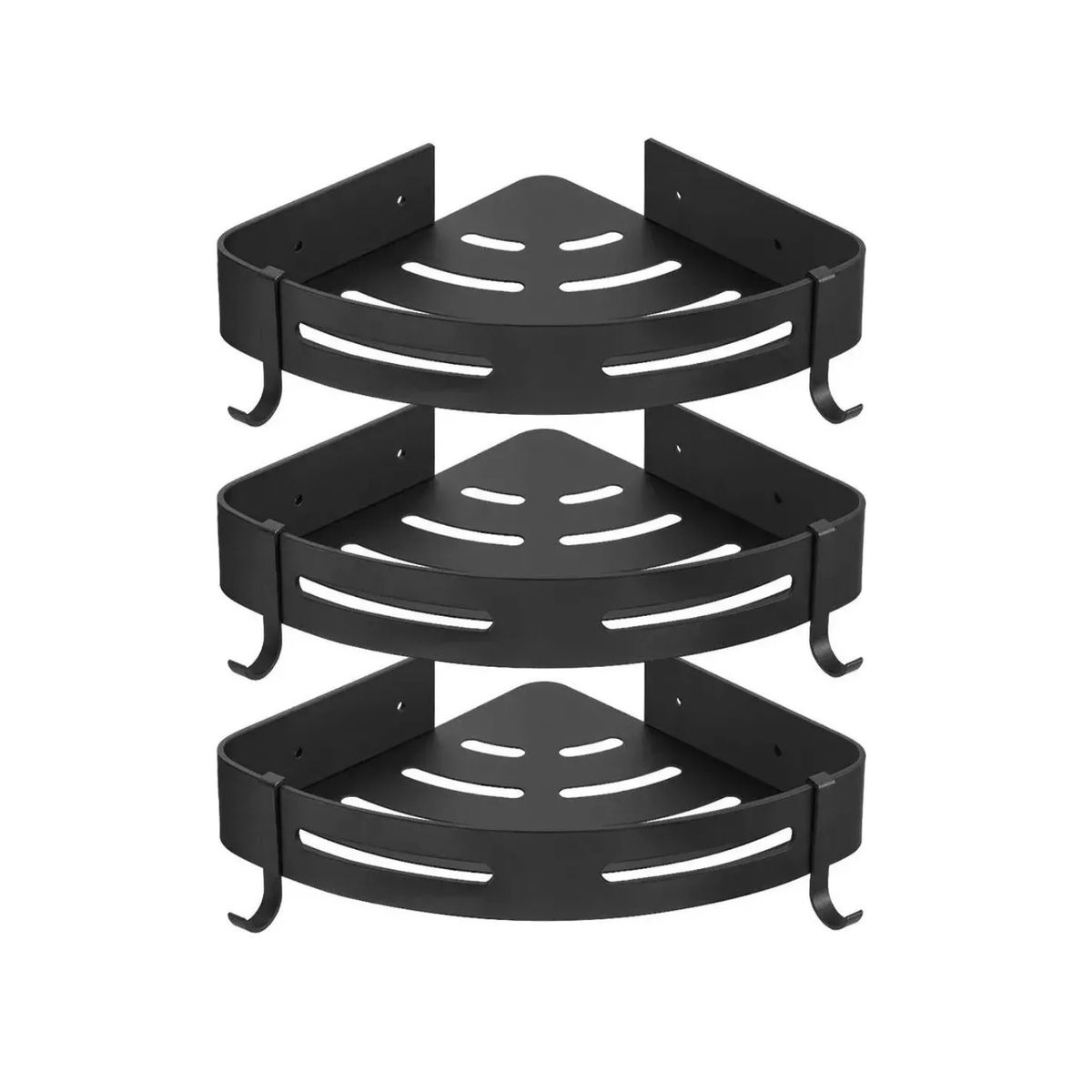 GENERICO - Organizadores Para Duchas Repisa Accesorios Para Baño Negro Labg