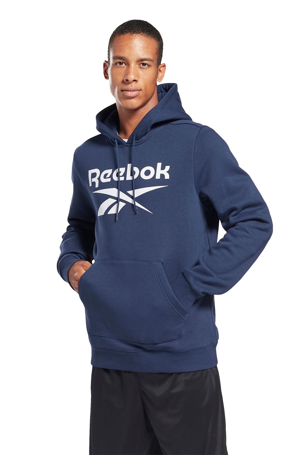 REEBOK - Reebok Poleron Casual Manga Larga Algodón Hombre
