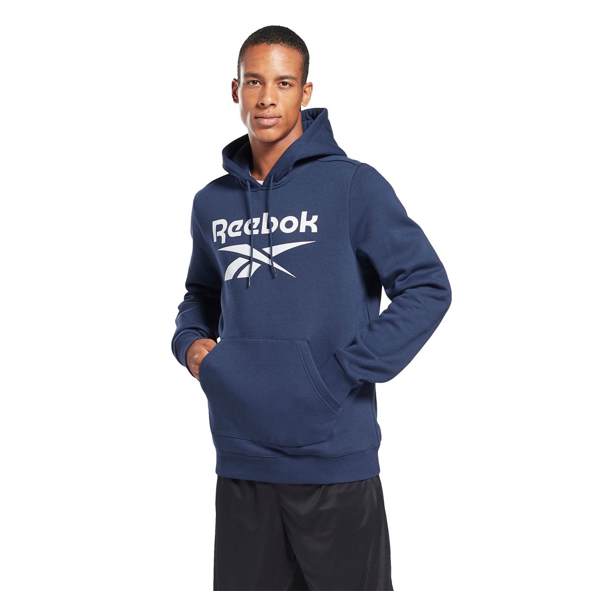 REEBOK - Reebok Poleron Casual Manga Larga Algodón Hombre