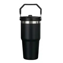 GENERICO - Mug Vaso Termo Mug para Cafe Agua 600 ml Acero Inoxidable Negro