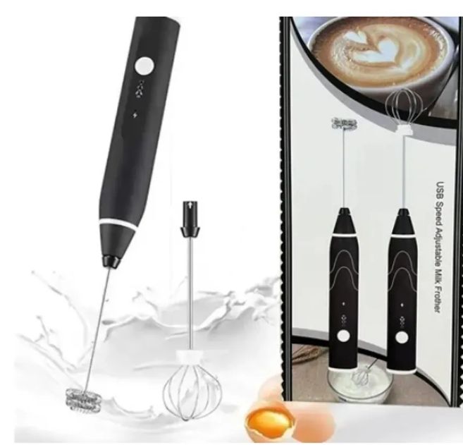 Mini Batidora Para Café Leche Recargable 3 Velocidades