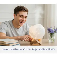 MOVI - Humidificador con Forma de Luna Aromaterapia