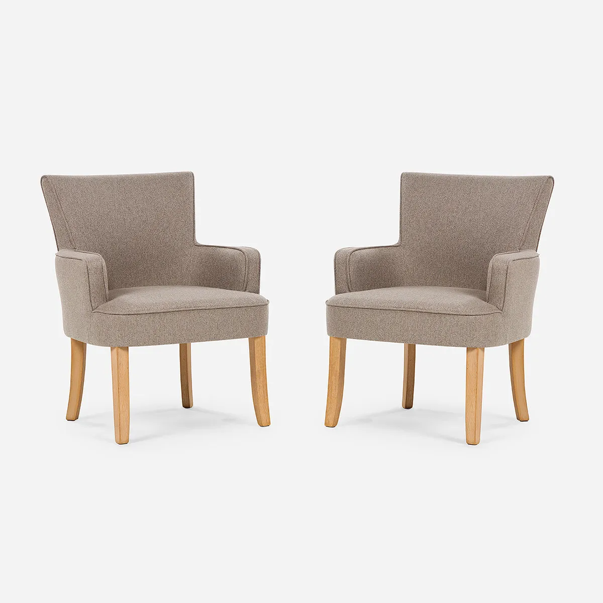 ROSEN - Set 2 Poltronas Emily II Tela Taupe