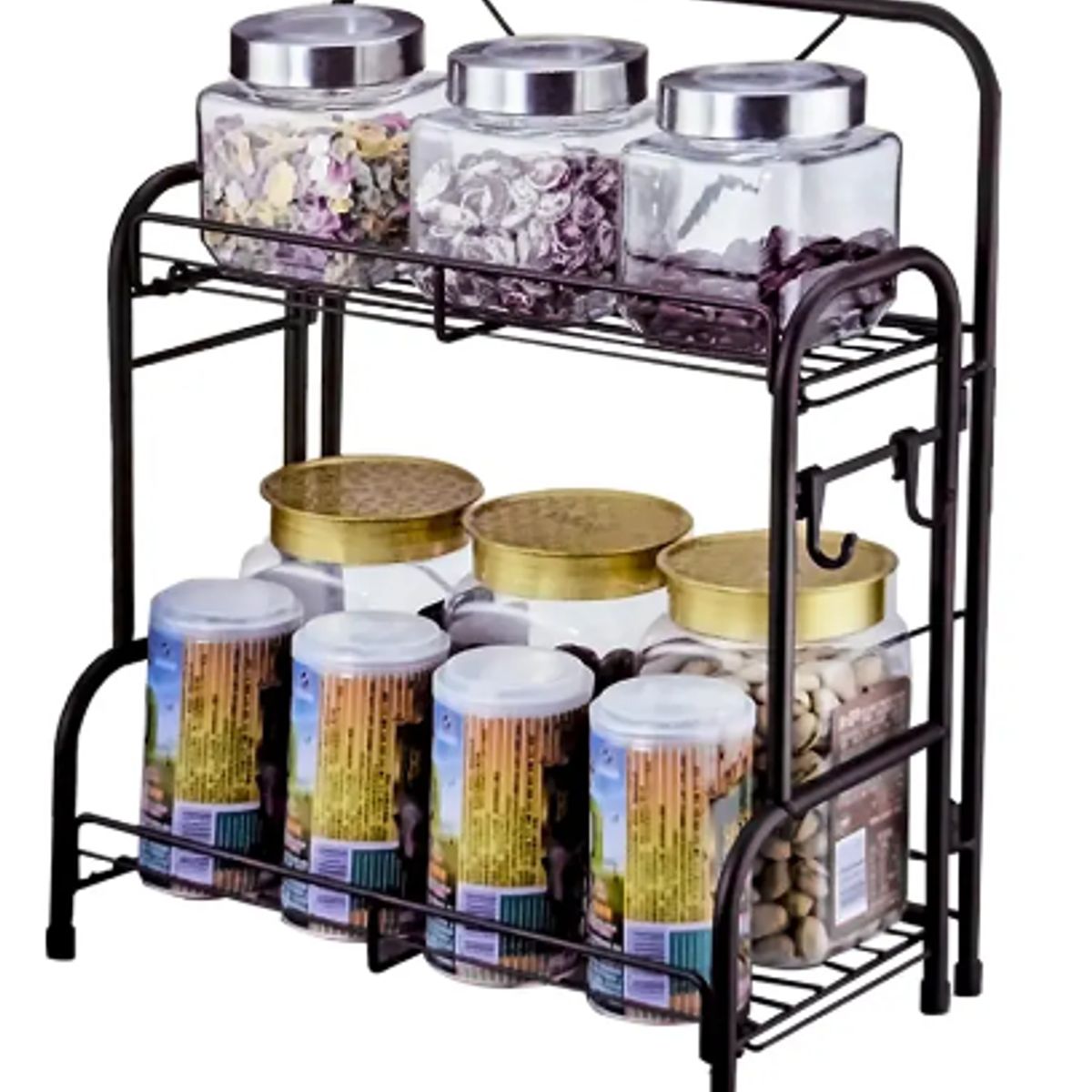 GENERICO - Organizador Para Especieros Tarros De Cocina 2 Niveles
