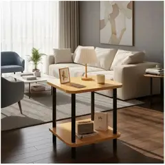 GENERICO - Mesa de Centro Minimalista de Madera Sala de Estar Auxiliar Mesa