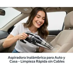 MOVI - Aspiradora Inalámbrica para Auto y Casa Portátil Potente y Recargable Aspiradora de Mano 2 en 1