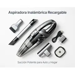 MOVI - Aspiradora Inalámbrica para Auto y Casa Portátil Potente y Recargable Aspiradora de Mano 2 en 1
