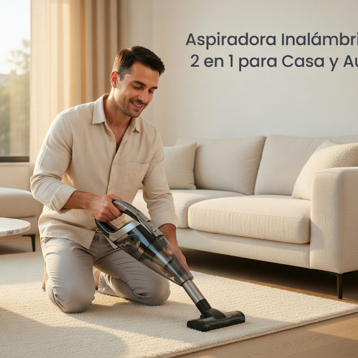 MOVI - Aspiradora Portátil Potente y Recargable Aspiradora de Mano 2 en 1