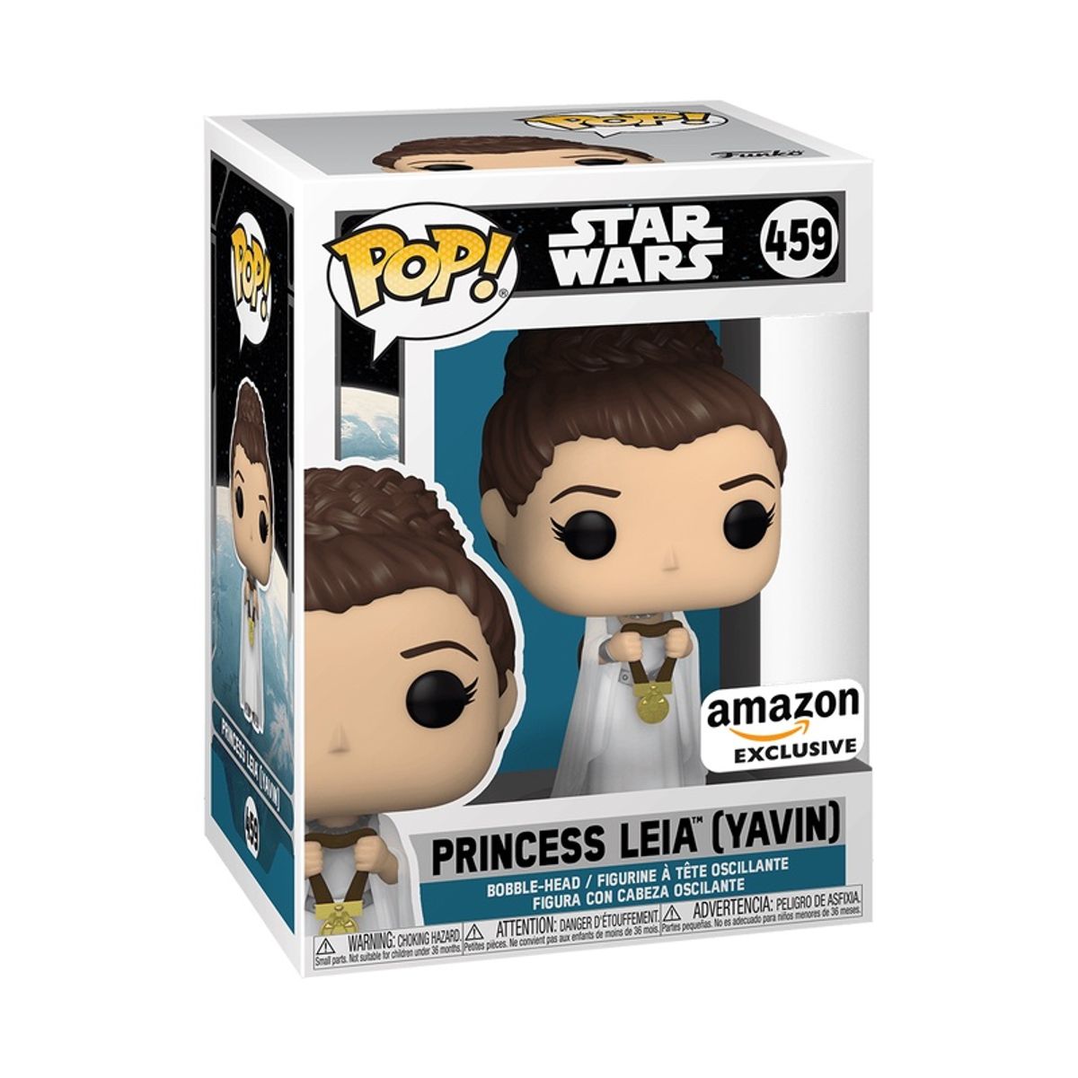 FUNKO - Funko Pop Star Wars Princesa Leia 459 Exclusivo Amazon