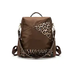GENERICO - Bolso Mochila Moda Animal Print Antirobo Casual
