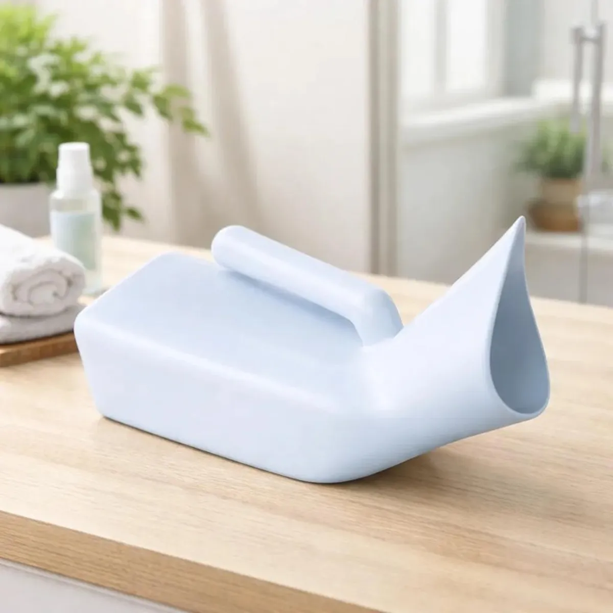 JAGIMA - Pato Urinario Femenino Cuello Corto Portatil 1 Lt Plastico
