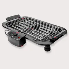 LINE - Parrillera Eléctrica Asador 2000W de Potencia Antiadherente Negro