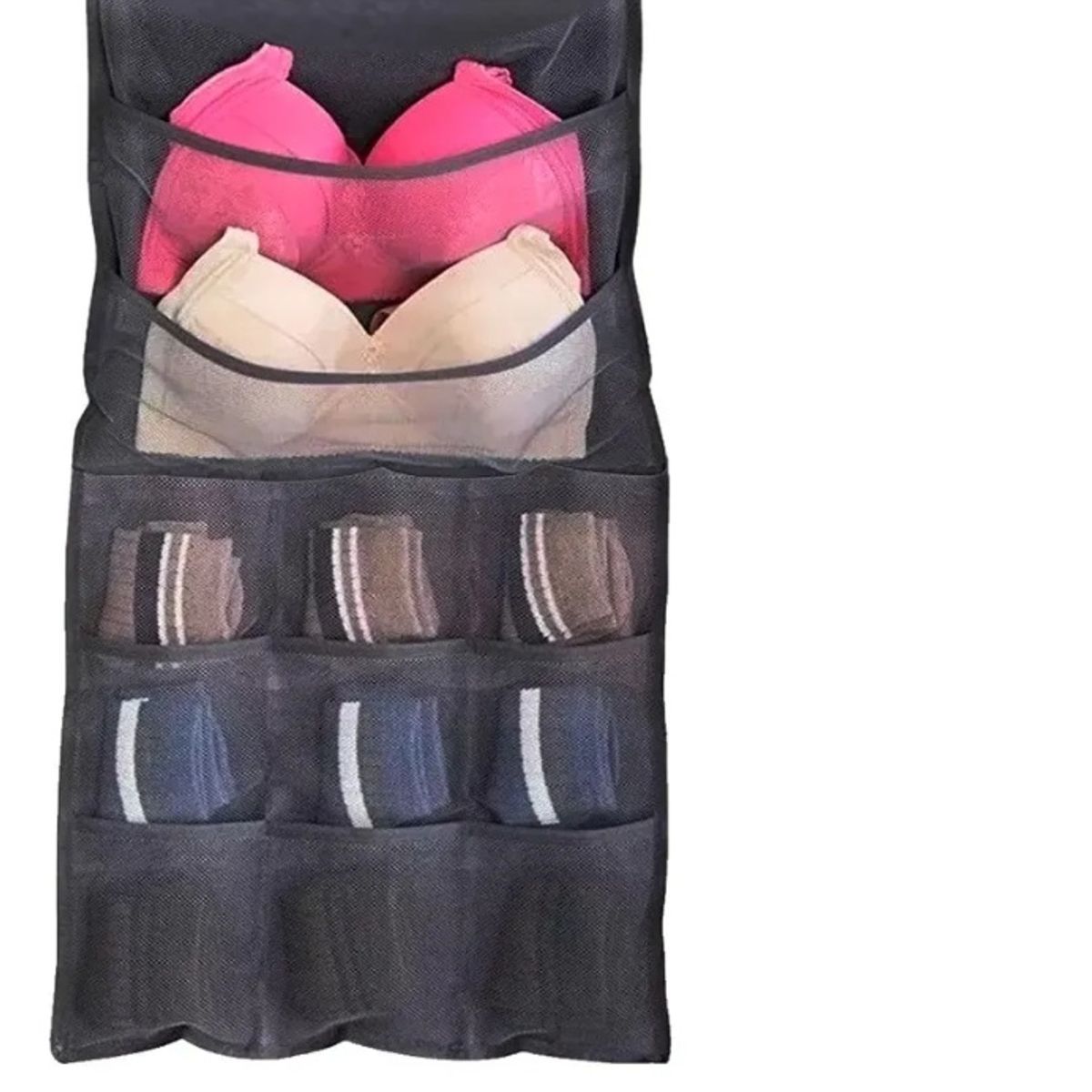 GENERICO - Organizador colgante de doble cara Armable Color Negro