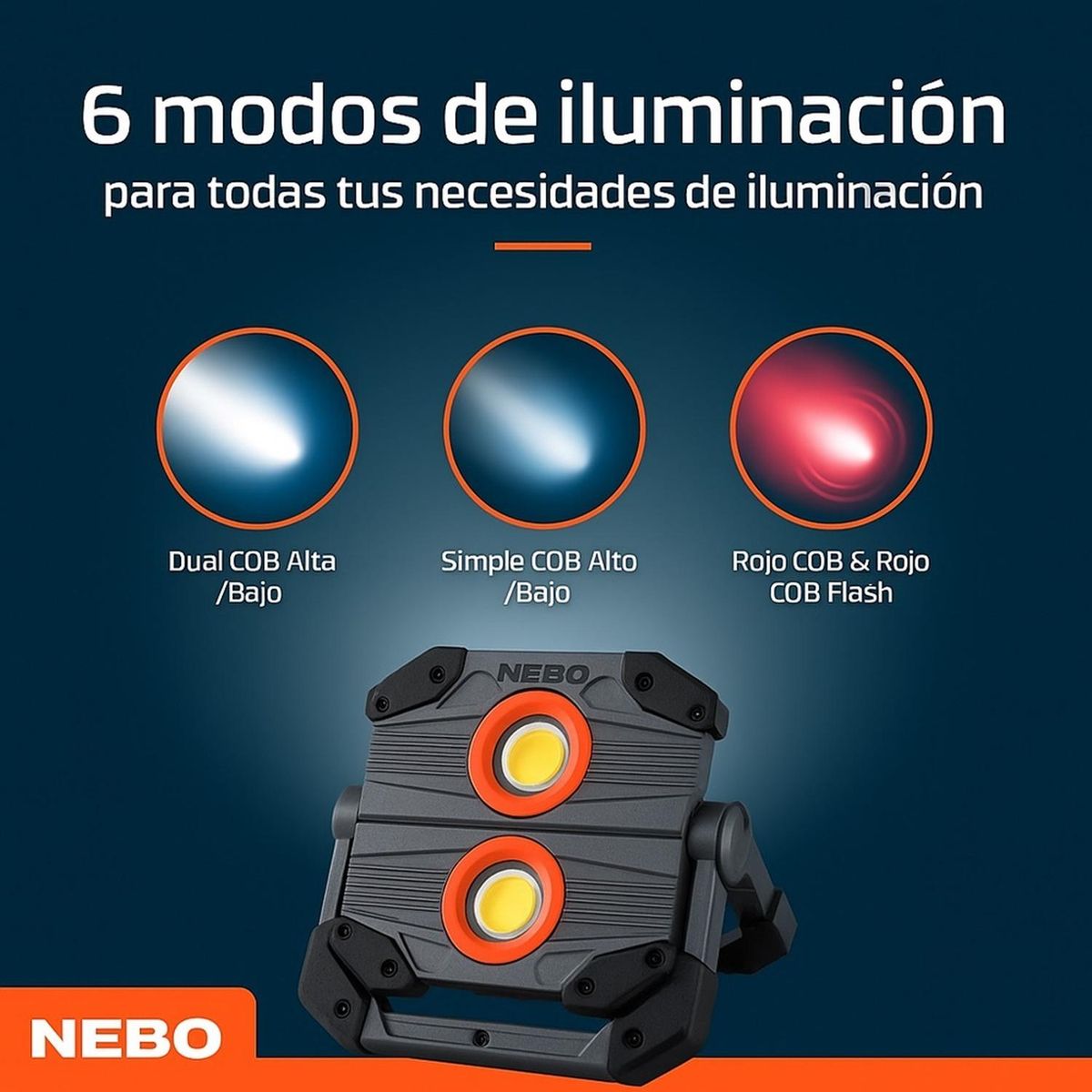 NEBO - Linterna Recargable Omni 2k NEBO 2000 Lúmenes