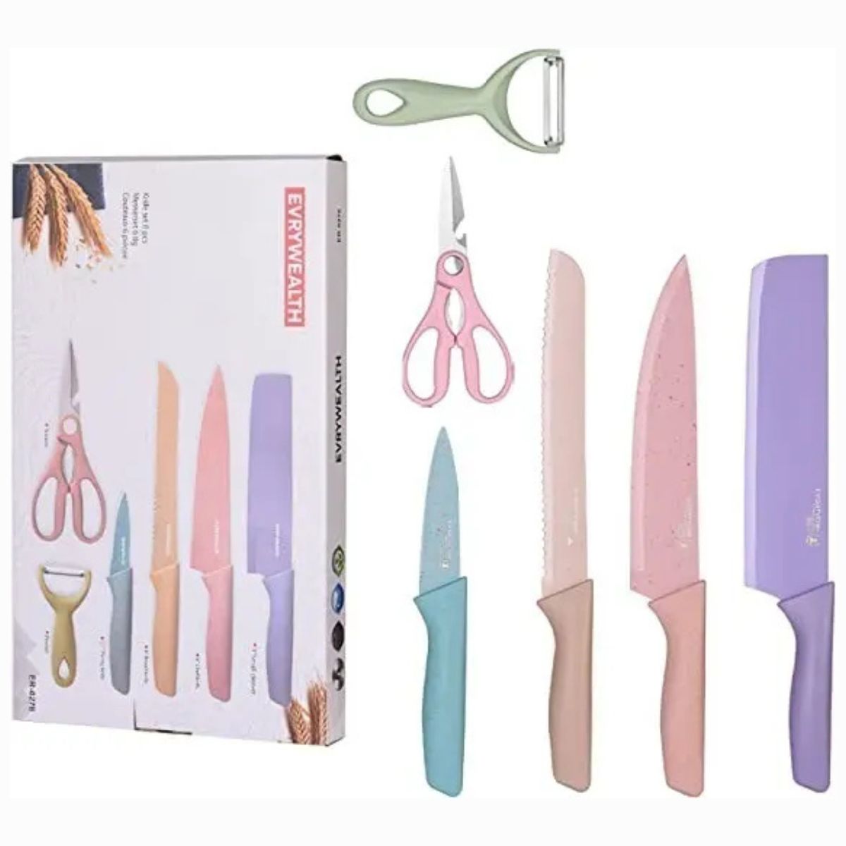 GENERICO - Kit De Cuchillos Cocina 6 Pzas.
