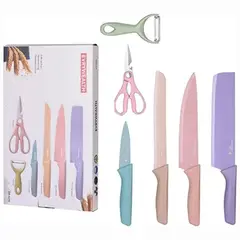 GENERICO - Kit De Cuchillos Cocina 6 Pzas.