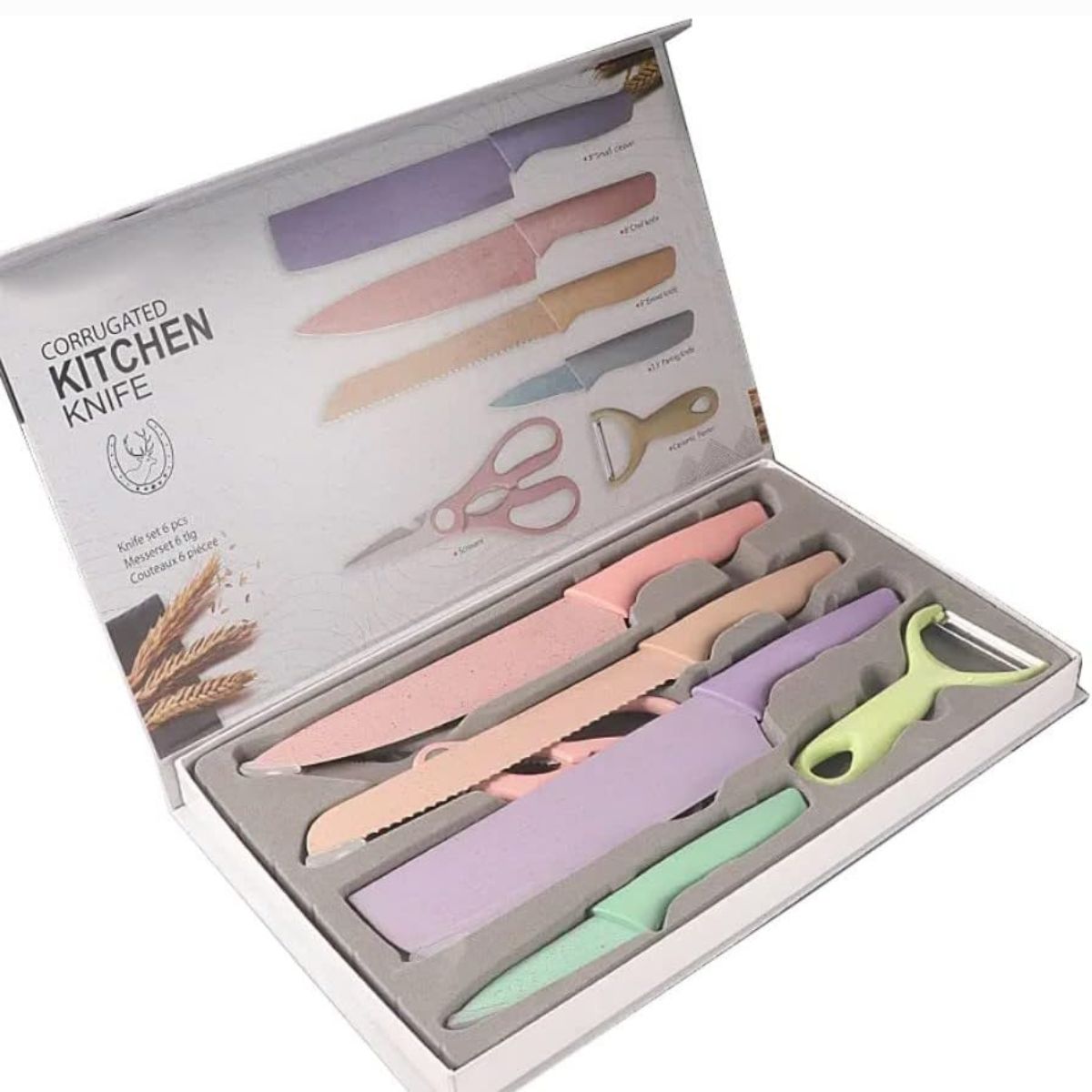 GENERICO - Kit De Cuchillos Cocina 6 Pzas.