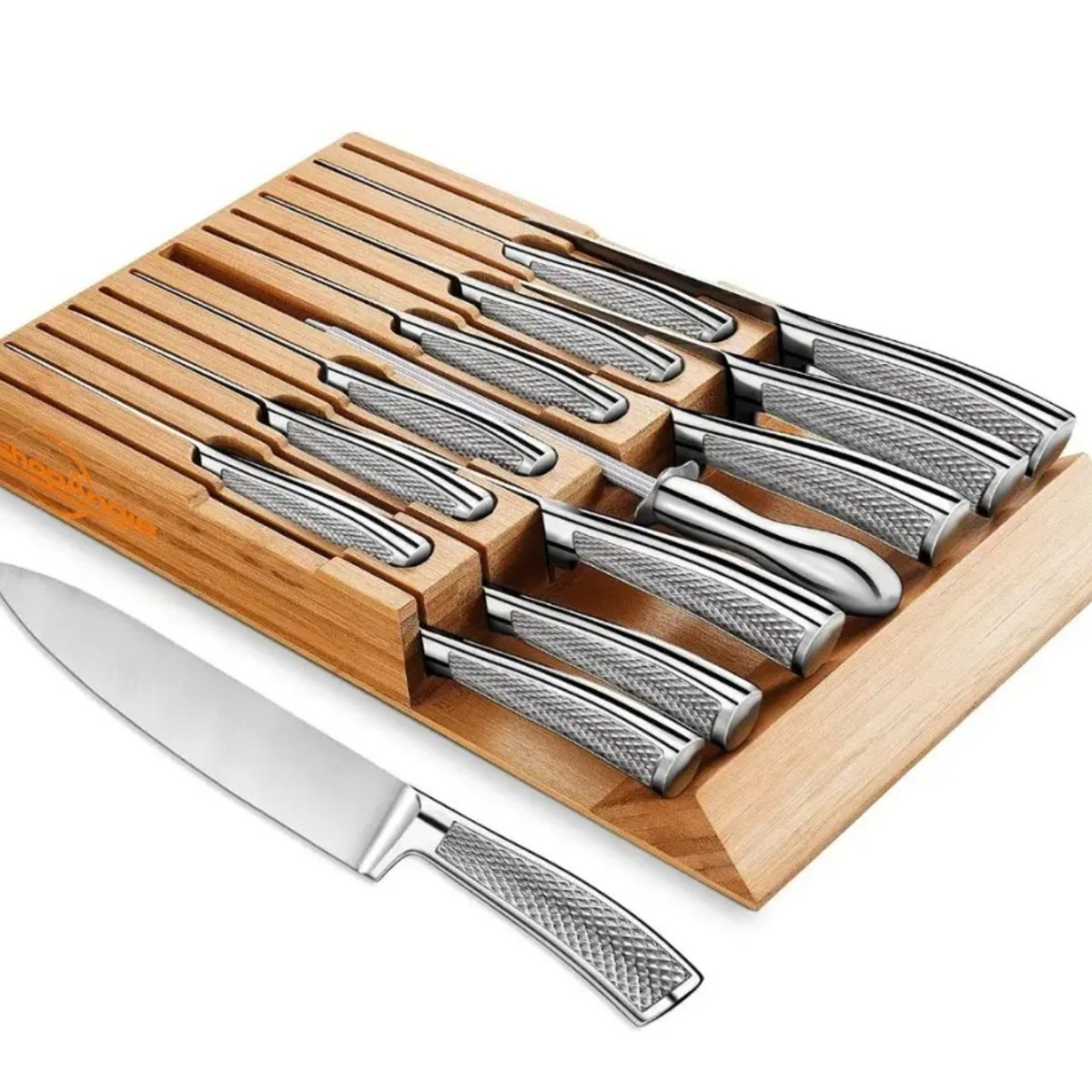 GENERICO - Set Cuchillos de Cocina Acero Inoxidable 14 piezas