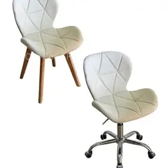 CORI CORI - Pack Manicurista Wood Tipo Escritorio Beige + Silla Beige