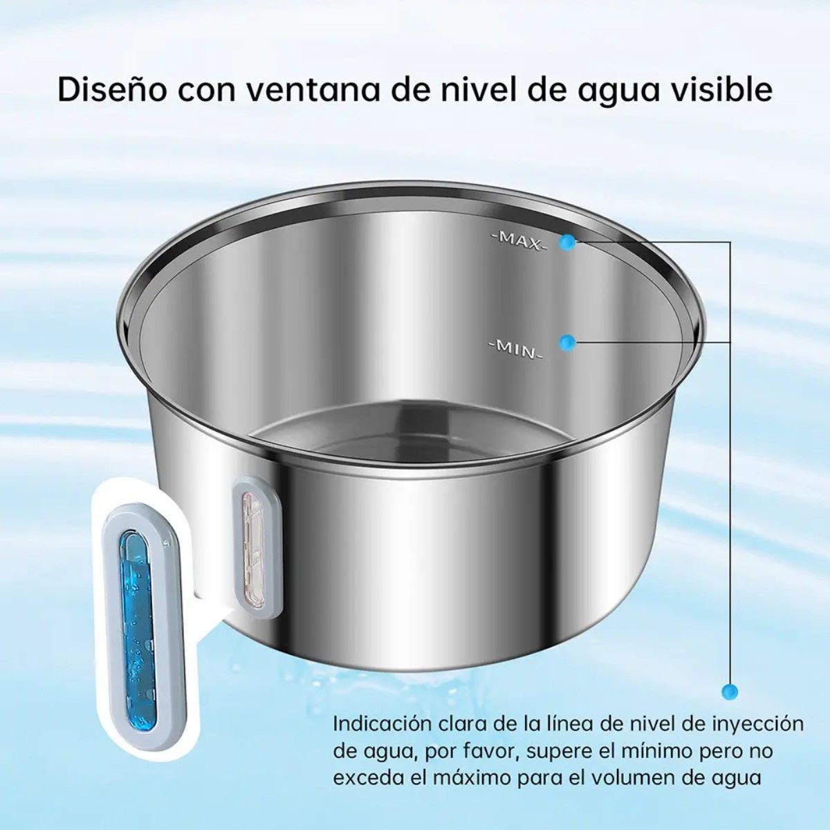 GENERICO - Fuente De Agua Para Gatos Acero Inoxidable Con Ventana3.2l BELUG