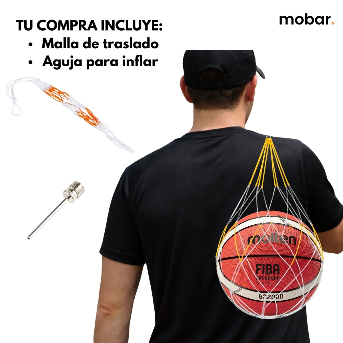 MOLTEN - Balon Pelota Basquetbol N6 Basketball Molten Bg2000 Outdoor