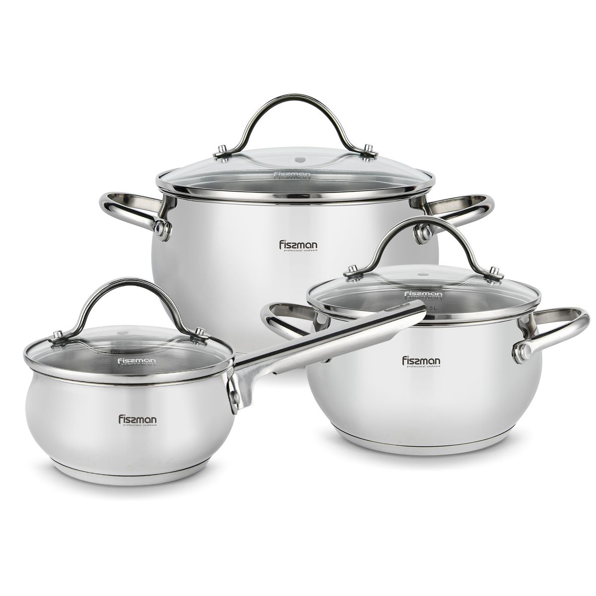 FISSMAN - Set Ollas Martínez 6 Piezas - Fissman