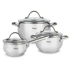 FISSMAN - Set Ollas Martínez 6 Piezas -