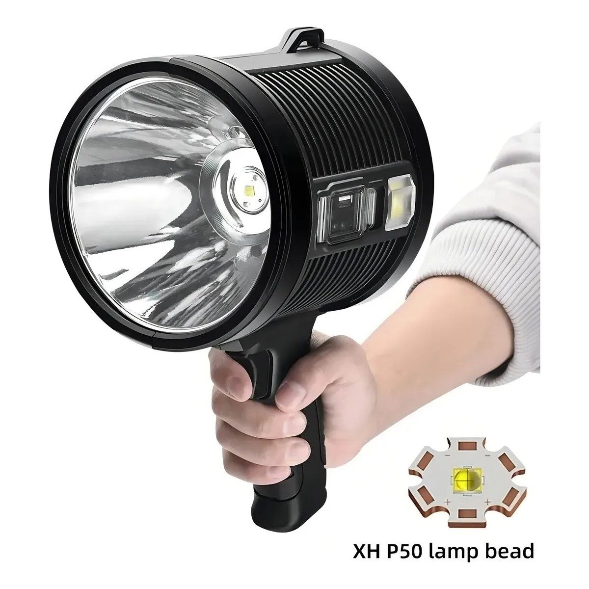 GENERICO - Linterna De Mano Led Spot Light Foco 90000 Lúmenes Y Color de la linterna Negro BELUG