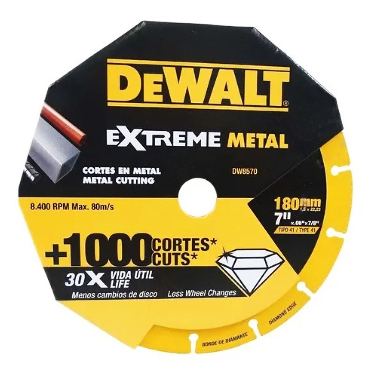 DEWALT - Disco Corte Diamantado 7” Metal Dewalt DW8570