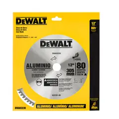 DEWALT - Disco Sierra 12” 80 Dientes Aluminio DWA03230