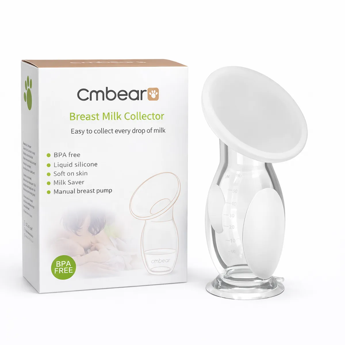 GENERICO - Recolector de Leche Materna CMBEAR  Extractor Manual Lactancia
