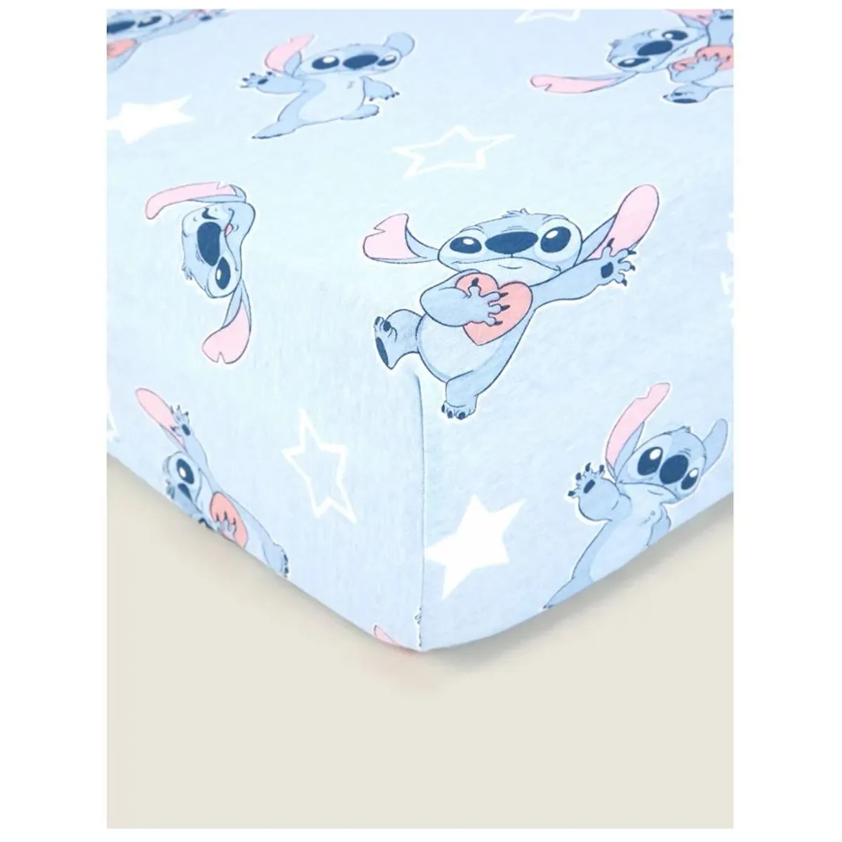 GENERICO - Set 2 sábanas bajeras jersey algodón para cuna grande70 x 140 x 18cm CELESTE-BLANCO