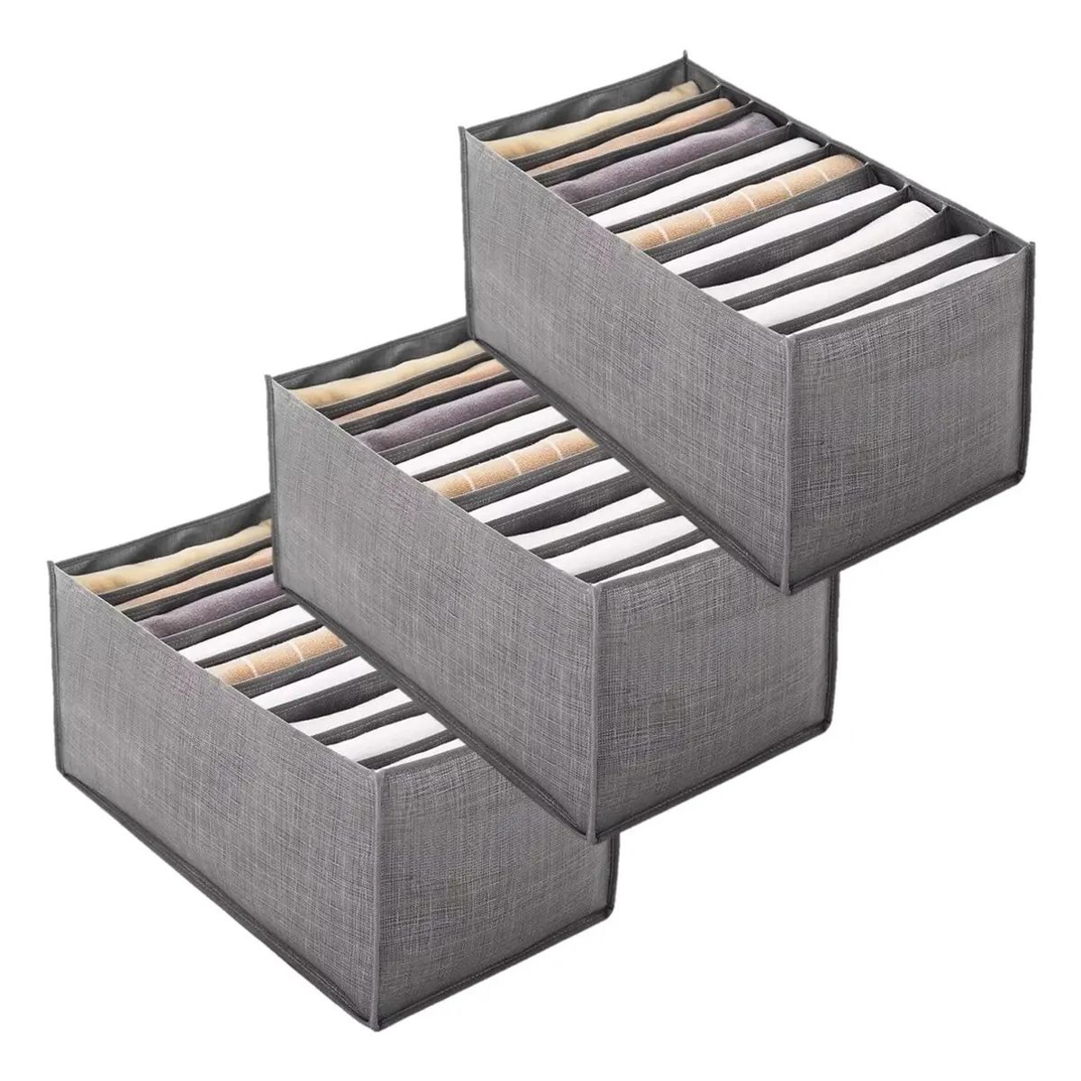 VIDA BUENAS - Pack X3 Organizador De Ropa 9 Divisores Interior Ropa