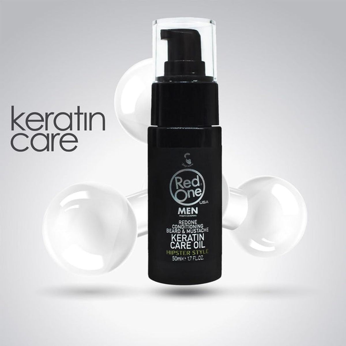 RED ONE - Aceite Para Barba y Bigote Redone Keratin Oil 50 ml