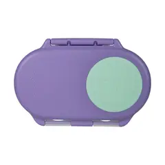 B BOX - Snackbox b.box - Contenedor de Alimentos Hermético con 2 Compartimentos