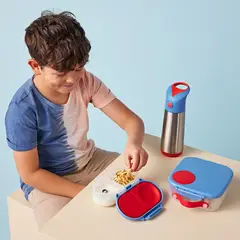 B BOX - Snackbox b.box - Contenedor de Alimentos Hermético con 2 Compartimentos
