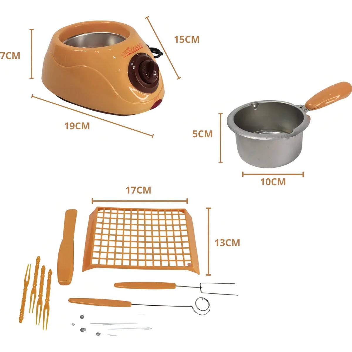 NO LOGO - Máquina Para Derretir Chocolate, Olla De Caramelo Eléctrica