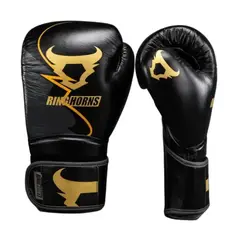VENUM - GUANTES DE BOXEO PROFESIONAL RINGHORNS BLACK GOLD 14 OZ