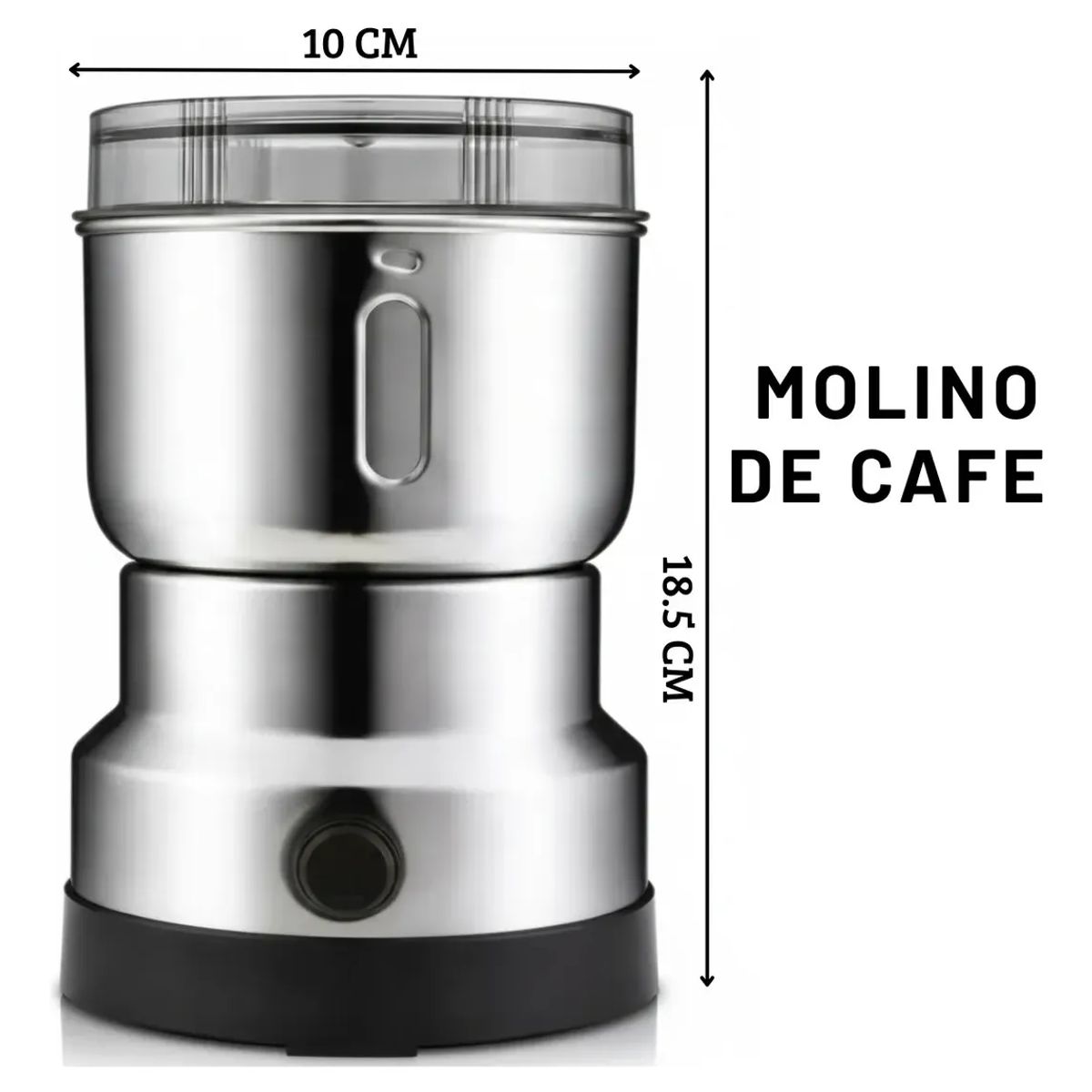 NO LOGO - Cafetera Italiana 9 Tazas + Molinillo Eléctrico Granos