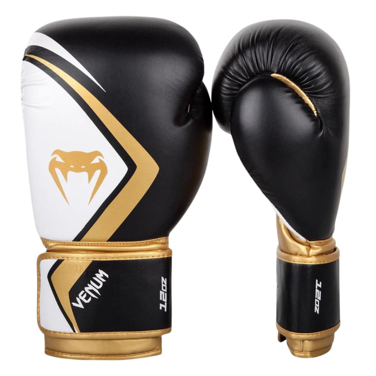 VENUM - GUANTES DE BOXEO PRO VENUM CONTENDER 2.0 BLACK GOLD CUERO 12 OZ