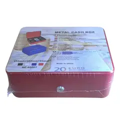 GENERICO - CAJA FUERTE SEGURIDAD METALICA LLAVE PARA DINERO