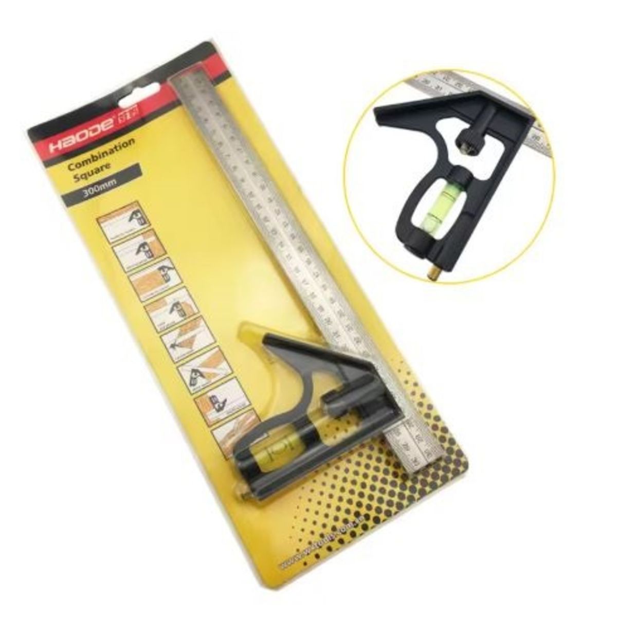 GENERICO - PACK X 3ESCUADRA AJUSTABLE CON NIVEL Y AGUJA DE MARCA