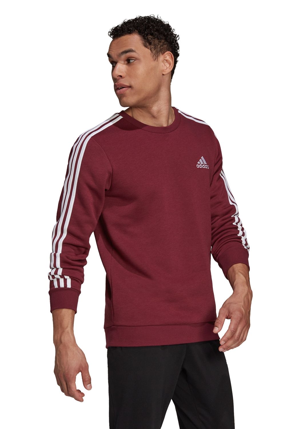 ADIDAS - Polerón Deportivo 3 Stripes Hombre