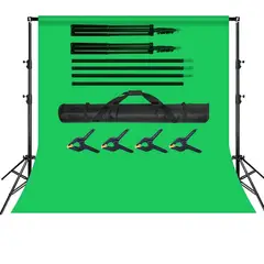 KUANGYE - Kit De Fondo Para Fotografia De Pantalla Verde Con Tripodes