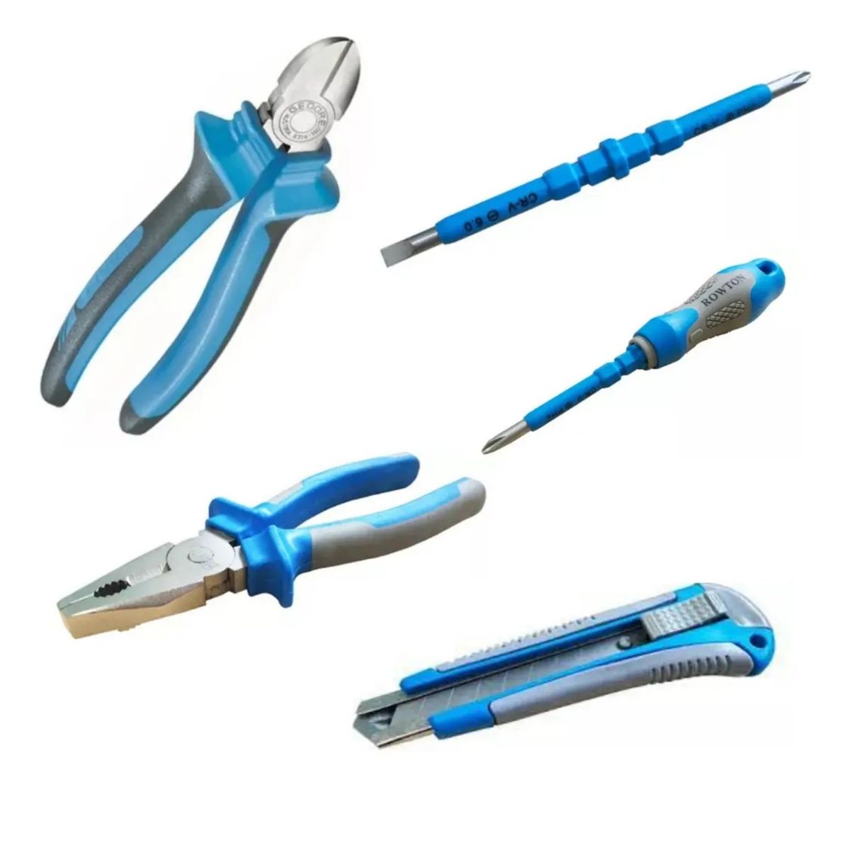 GENERICO - SET DE HERRAMIENTAS ALICATES-CARTONERO-DESTORNILLADOR 