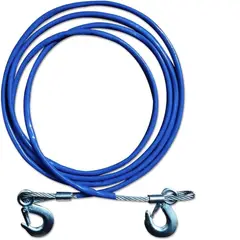 GENERICO - CABLE DE REMOLQUE AUTO PIOLA ACERO 2000KGS 6MM X 4M