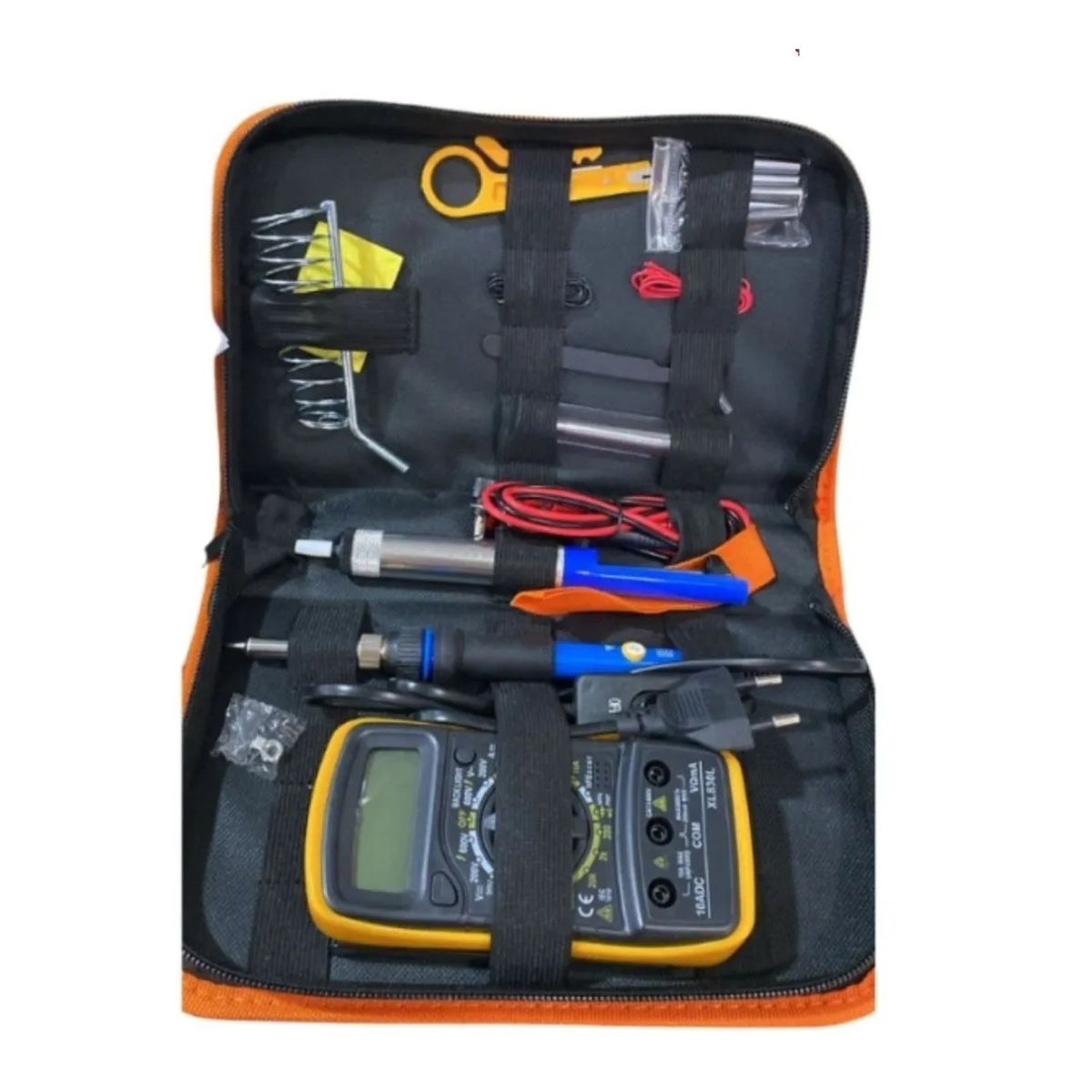 GENERICO - KIT SOLDADOR ELÉCTRICO CAUTÍN 220V 60W REGULABLE MULTÍMETRO